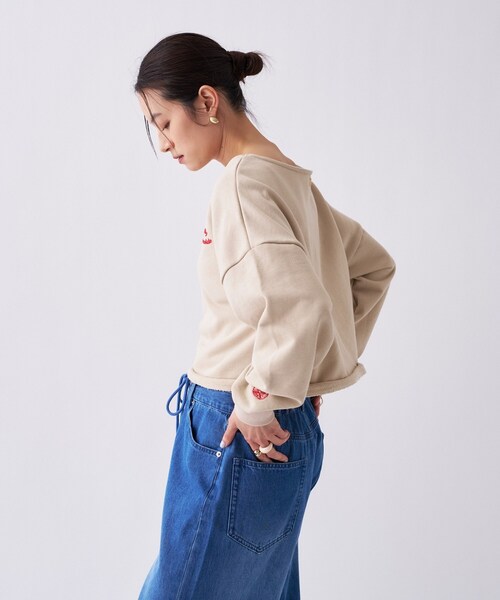 cloenc（クロエンス）の「【Philly chocolateコラボ】キャットモチーフ2wayスウェット（スウェット・レディース・ベージュ系/グレー系5/ネイビー系・02）」の12枚目の写真