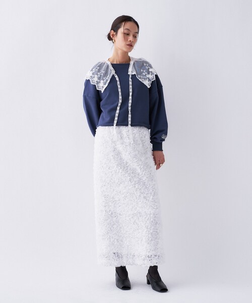 cloenc（クロエンス）の「【Philly chocolateコラボ】キャットモチーフ2wayスウェット（スウェット・レディース・ベージュ系/グレー系5/ネイビー系・02）」の15枚目の写真