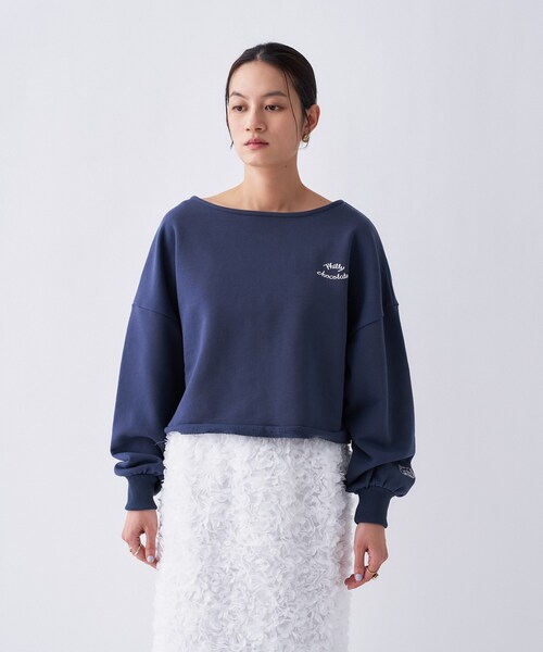 cloenc（クロエンス）の「【Philly chocolateコラボ】キャットモチーフ2wayスウェット（スウェット・レディース・ベージュ系/グレー系5/ネイビー系・02）」の19枚目の写真