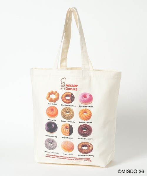 LEPSIM(レプシィム)の「【Mister Donut】BIGトートバッグ 627326(トートバッグ・レディース・オフホワイト/グレー系その他・ONE SIZE)」の5枚目の写真