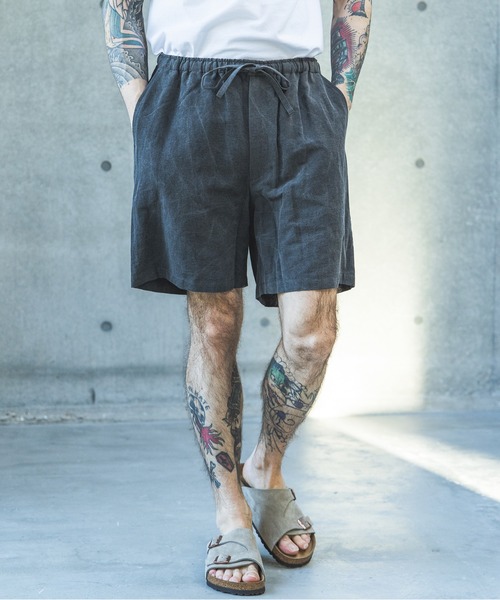 MR.OLIVE（ミスターオリーブ）の「VINTAGE C/L WEATHER / DRAWSTRING SHORTS /M261123（チノパンツ・メンズ・ブラック/ブラウン・MEDIUM/LARGE）」の5枚目の写真