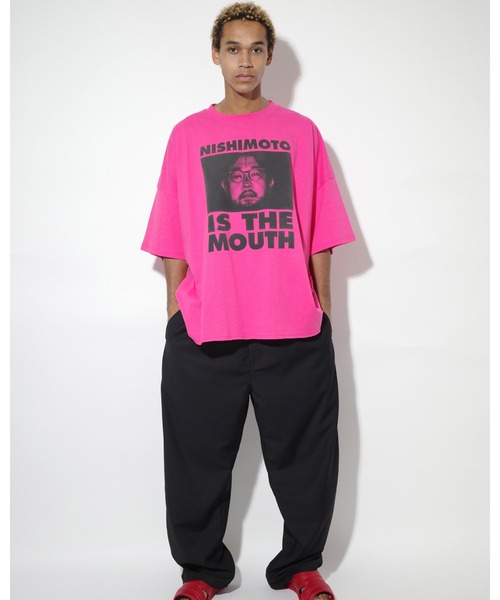 NISHIMOTO IS THE MOUTH(ニシモト イズ ザ マウス)の「WIDE S/S TEE | NISHIMOTO IS THE MOUTH(Tシャツ/カットソー・メンズ・ピンク/ホワイト/ブラック・L/XL/(S/M)/X-SMALL)」の1枚目の写真