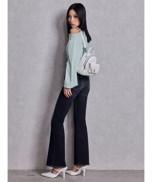 GYDA(ジェイダ)の「GG bijou キルティング5WAYミニリュック(バックパック/リュック・レディース・オフホワイト/ブラック・FREE)」の5枚目の写真