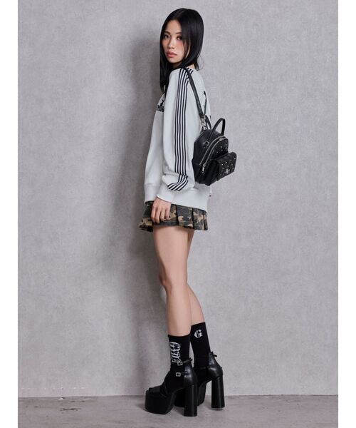GYDA(ジェイダ)の「GG bijou キルティング5WAYミニリュック(バックパック/リュック・レディース・オフホワイト/ブラック・FREE)」の8枚目の写真