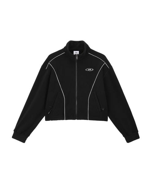 BORN TO WIN（ボーントゥウィン）の「W CHROME B FLEECE CROP JACKET [BLACK]（その他アウター・レディース・その他・2/1）」の2枚目の写真