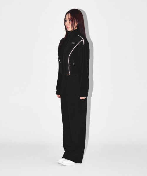 BORN TO WIN（ボーントゥウィン）の「W CHROME B FLEECE CROP JACKET [BLACK]（その他アウター・レディース・その他・2/1）」の5枚目の写真