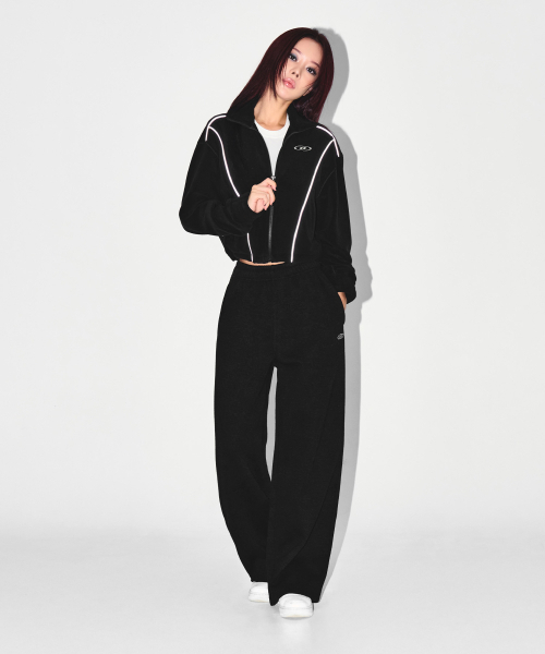 BORN TO WIN（ボーントゥウィン）の「W CHROME B FLEECE CROP JACKET [BLACK]（その他アウター・レディース・その他・2/1）」の8枚目の写真