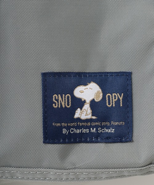 SNOOPY(スヌーピー)の「SNOOPY スヌーピー ボストンバッグ ロゴテープ(ボストンバッグ・レディース・ブラック/グレー・FREE)」の4枚目の写真