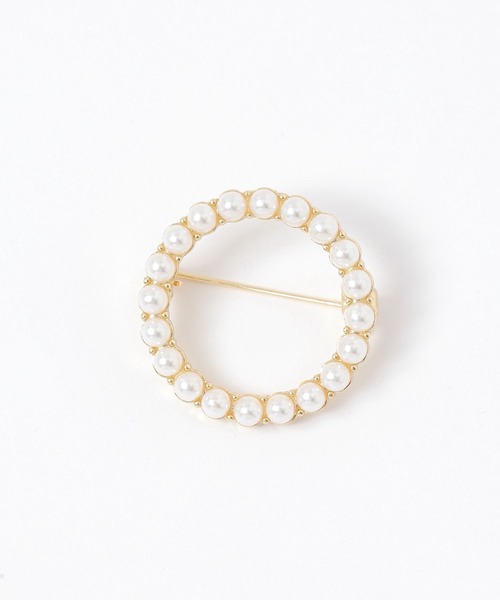 studio CLIP（スタディオクリップ）の「ラウンドパールブローチ（ブローチ/コサージュ・レディース・その他1・FREE）」の2枚目の写真