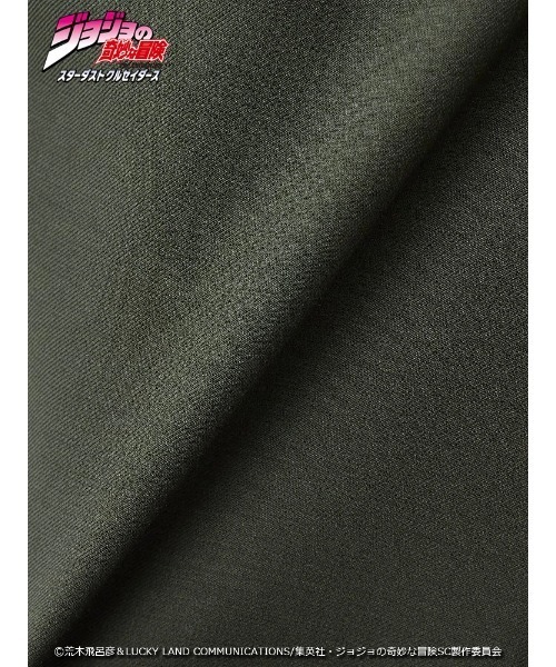 Perfect Suit FActory（パーフェクトスーツファクトリー）の「アニメ『ジョジョの奇妙な冒険 スターダストクルセイダース』セットアップジャケット【花京院典明】（スーツジャケット・メンズ・グリーン・SS/S/M/L/LL/3L）」の8枚目の写真