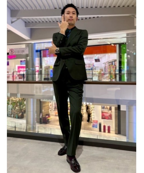 Perfect Suit FActory（パーフェクトスーツファクトリー）の「アニメ『ジョジョの奇妙な冒険 スターダストクルセイダース』セットアップジャケット【花京院典明】（スーツジャケット・メンズ・グリーン・SS/S/M/L/LL/3L）」の19枚目の写真