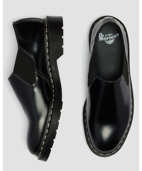 Dr. Martens(ドクターマーチン)の「Dr. Martens/ドクターマーチン LOUIS ホワイトステッチ スリッポン シューズ 42982001(その他シューズ・メンズ・ブラック・UK6/UK5/UK4/UK3/UK11/UK10/UK9/UK8/UK7)」の2枚目の写真