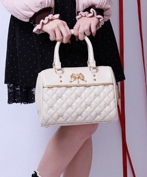 axes femme | リボン刺繍キルトボストン(ボストンバッグ)