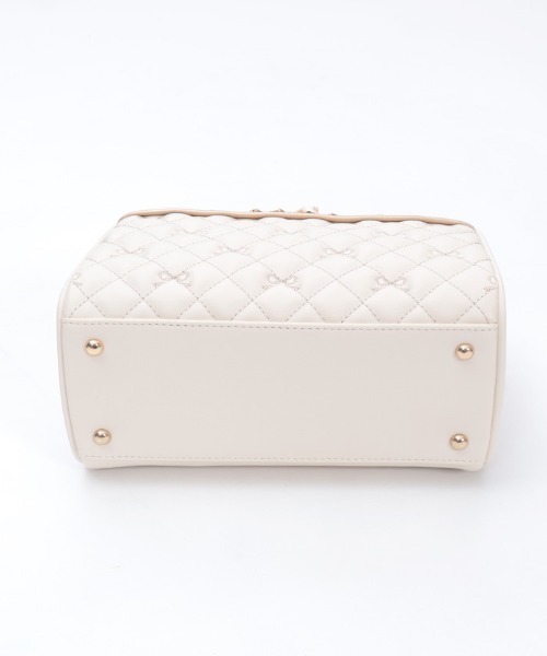 axes femme（アクシーズファム）の「リボン刺繍キルトボストン（ボストンバッグ・レディース・ピンク系その他/ブラック/キナリ・FREE）」の13枚目の写真