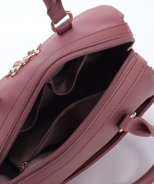 axes femme（アクシーズファム）の「リボン刺繍キルトボストン（ボストンバッグ・レディース・ピンク系その他/ブラック/キナリ・FREE）」の21枚目の写真