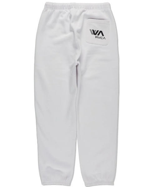 WIND AND SEA(ウィンダンシー)の「【RVCA/ルーカ】WIND AND SEAXSWEAT P/ウエストゴム ウインダンシー コラボ スウェットパンツ( SETUP・セットアップ対応可・空港コーデ)(スウェットパンツ・レディース・ホワイト/ブラック・SMALL/MEDIUM)」の4枚目の写真