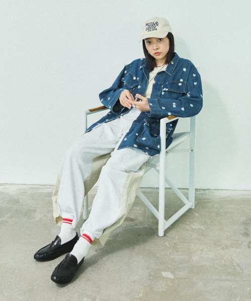 MIRROR STOKE（ミラーストーク）の「【ZOZO限定】MIX COLOR DRAWSTRING SWEAT PANTS/ミックスカラードローストリングスウェットパンツ（スウェットパンツ・レディース・アイボリー/ブラック/グレー・MEDIUM）」の15枚目の写真