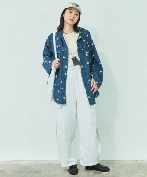 MIRROR STOKE（ミラーストーク）の「【ZOZO限定】MIX COLOR DRAWSTRING SWEAT PANTS/ミックスカラードローストリングスウェットパンツ（スウェットパンツ・レディース・アイボリー/ブラック/グレー・MEDIUM）」の10枚目の写真