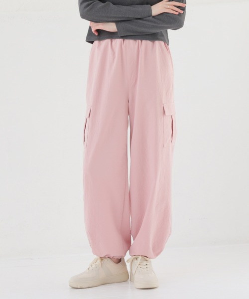 Honeys（ハニーズ）の「カーゴパンツ（カーゴパンツ・レディース・ブラック/カーキ/ホワイト/ピンク・S/M/LL/L/SS）」の13枚目の写真