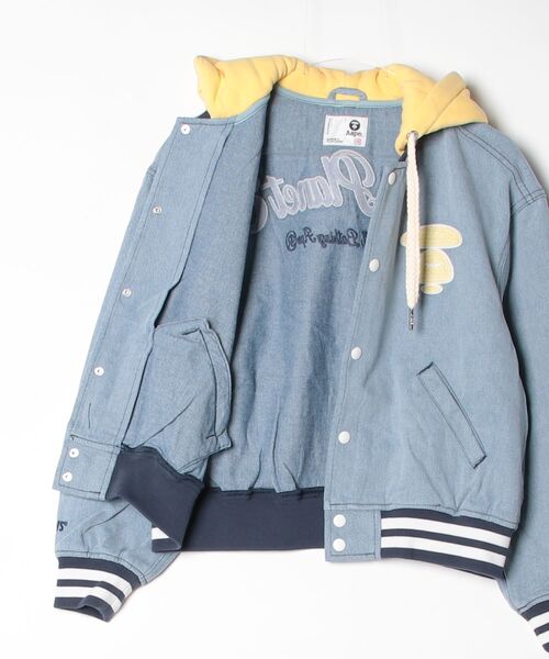 AAPE BY A BATHING APE(エーエイプバイアベイシングエイプ)の「AAPE MAIN LIGHT WEIGHT JACKET(ミリタリージャケット・レディース・ブルー系その他2・XX-SMALL/X-SMALL)」の4枚目の写真