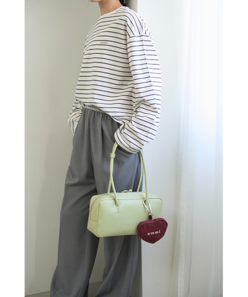 emmi（エミ）の「emmiロゴゴムジャガードイージーパンツ（その他パンツ・レディース・オフホワイト/グレー/ピンク/ブラウン・1/0）」の11枚目の写真