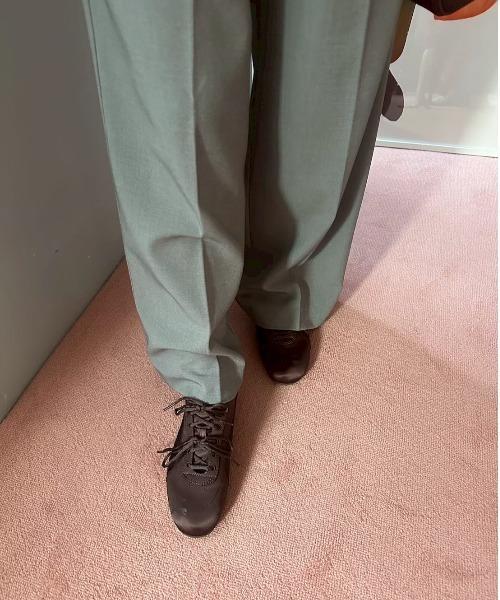 emmi（エミ）の「emmiロゴゴムジャガードイージーパンツ（その他パンツ・レディース・オフホワイト/グレー/ピンク/ブラウン・1/0）」の19枚目の写真