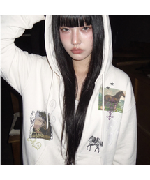GRAVER（グレーバー）の「[ユニセックス]HOREY フードパーカー_2カラー（パーカー）」