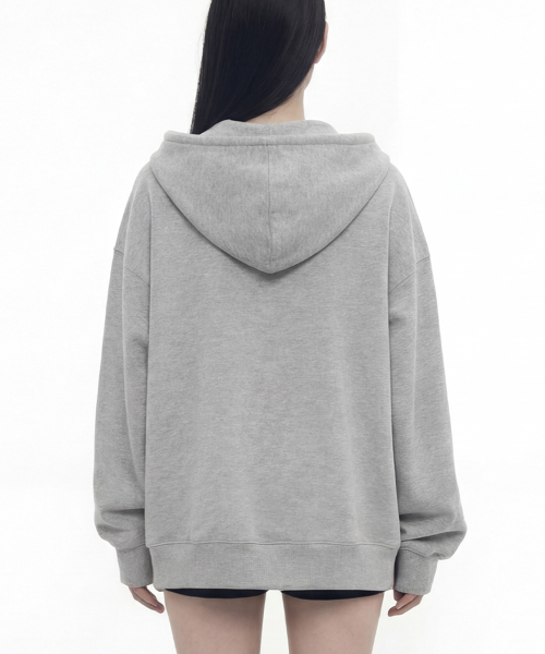GRAVER（グレーバー）の「[ユニセックス]HOREY フードジップアップ_2カラー（パーカー・レディース・ブラック/杢グレー・MEDIUM/LARGE）」の16枚目の写真