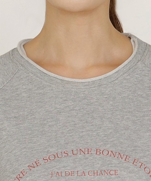 HUG.U(ハグユー)の「ユーズドライク ロゴ 半袖スウェットT(Tシャツ/カットソー・レディース・ブラック/グレー/ネイビー/カーキ/オレンジ・FREE)」の9枚目の写真