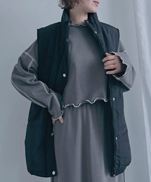 Social GIRL（ソーシャルガール）の「●Social GIRL●中綿 スタンドカラー ロングベスト（ダウンベスト）」