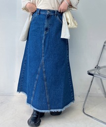 AS KNOW AS plus | ○リメイク風デニムロングスカート　セットアップ可能(デニムスカート)