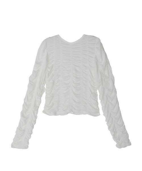 2WAY GATHER CUT TOP（Tシャツ/カットソー）｜Ameri（アメリ）の