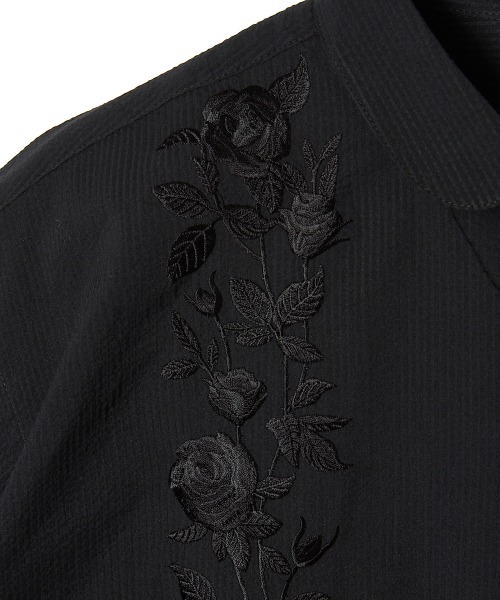 MSML(エムエスエムエル)の「SEERSUCKER EMBROIDERY SHIRT(シャツ/ブラウス・メンズ・ネイビー/ブラック・M/L/XL)」の12枚目の写真