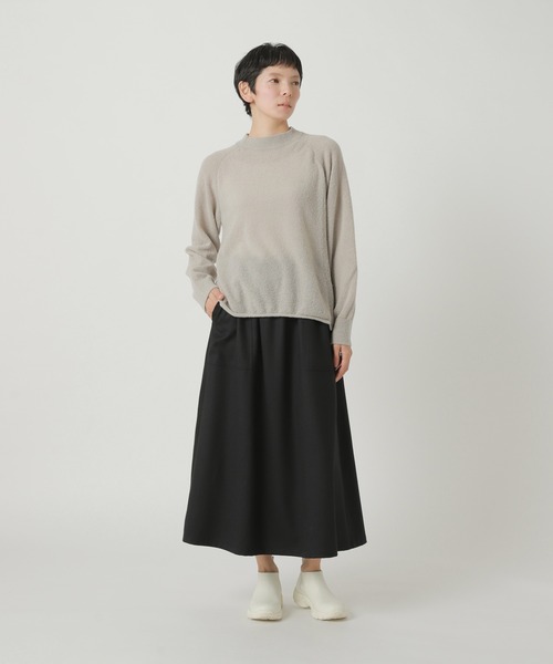 Plantation(プランテーション)の「ウールフラノストレッチ / スカート / S(スカート・レディース・ブラック/ベージュ・M size)」の7枚目の写真