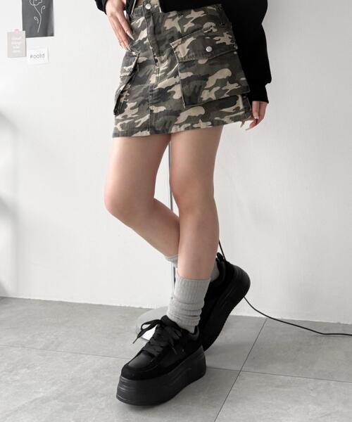 WEGO（ウィゴー）の「WEGO/厚底ワイドシューレーススニーカー（スニーカー・レディース・ブラウン/ブラック・LARGE/MEDIUM/SMALL）」の8枚目の写真