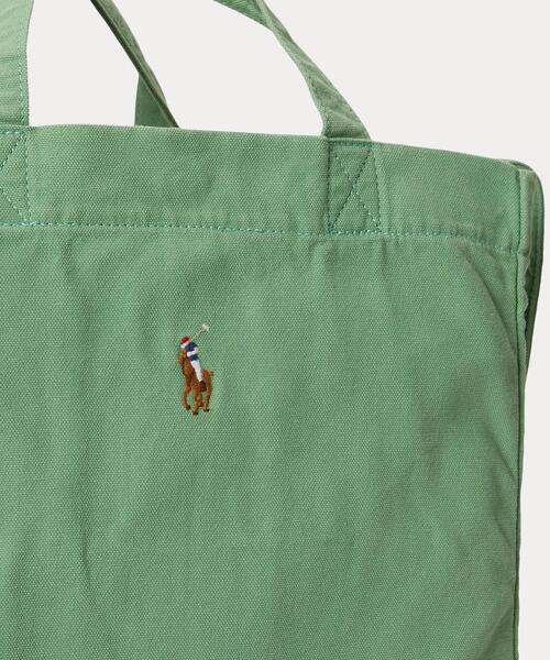 キャンバス ショッパー トート（トートバッグ）｜POLO RALPH LAUREN