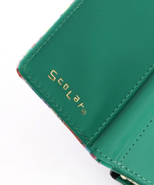 ScoLar(スカラー)の「SC80-2:黒ネコ×スカラーちゃん 花柄口金財布(財布・レディース・グリーン/イエロー・FREE)」の19枚目の写真