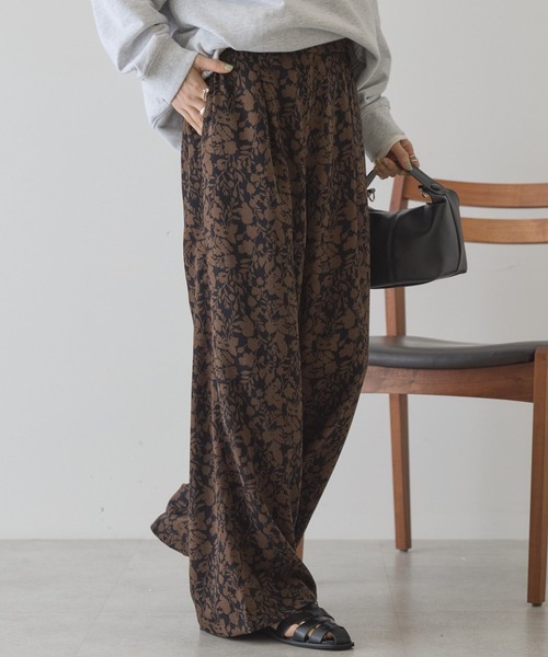 AMERICAN HOLIC(アメリカンホリック)の「【イージーケア】アソート柄パンツ(その他パンツ・レディース・ネイビー/ブラック/アイボリー/ブラウン・L/M)」の3枚目の写真