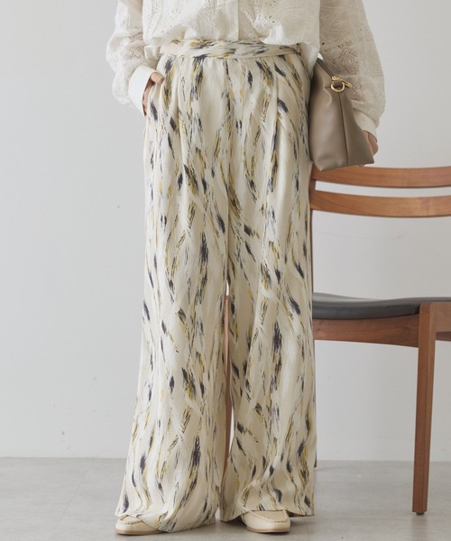 AMERICAN HOLIC(アメリカンホリック)の「【イージーケア】アソート柄パンツ(その他パンツ・レディース・ネイビー/ブラック/アイボリー/ブラウン・L/M)」の1枚目の写真