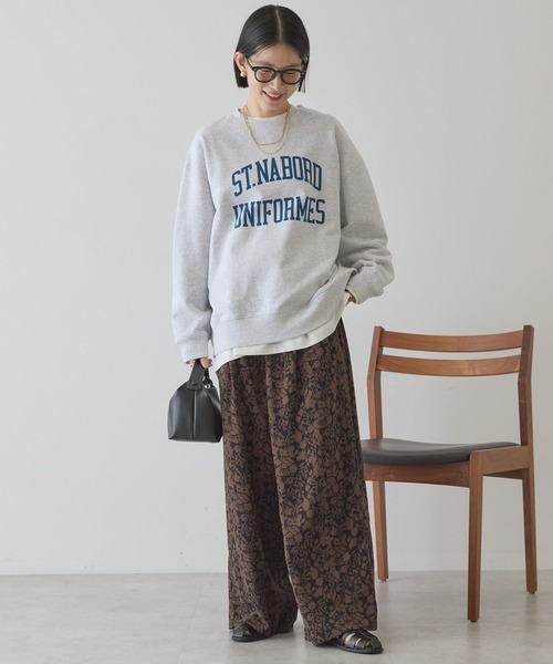 AMERICAN HOLIC(アメリカンホリック)の「【イージーケア】アソート柄パンツ(その他パンツ・レディース・ネイビー/ブラック/アイボリー/ブラウン・L/M)」の8枚目の写真