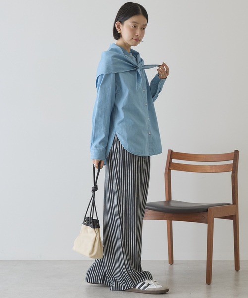 AMERICAN HOLIC(アメリカンホリック)の「【イージーケア】アソート柄パンツ(その他パンツ・レディース・ネイビー/ブラック/アイボリー/ブラウン・L/M)」の15枚目の写真