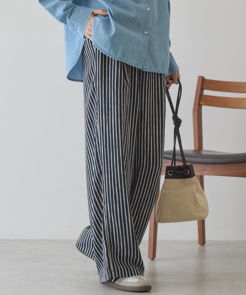 AMERICAN HOLIC(アメリカンホリック)の「【イージーケア】アソート柄パンツ(その他パンツ・レディース・ネイビー/ブラック/アイボリー/ブラウン・L/M)」の11枚目の写真