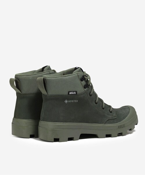 AIGLE（エーグル）の「GORE=TEX ゴアテックス 防水 防風 透湿 テネレレザー ハイキングスニーカー（ブーツ・メンズ・モスグリーン・40/44/37/36/43/42/41/39/38）」の4枚目の写真