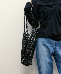 ADAM ET ROPE' | ウッドビーズバッグ(トートバッグ)