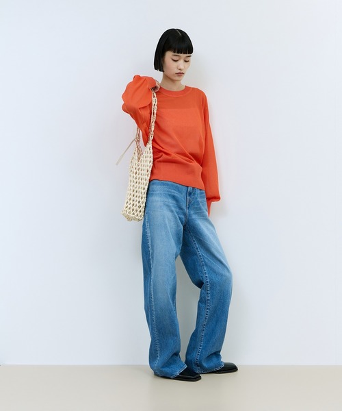 ADAM ET ROPE'（アダムエロペ）の「ウッドビーズバッグ（トートバッグ・レディース・ブラック/オフホワイト・FREE）」の7枚目の写真