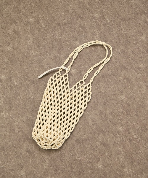 ADAM ET ROPE'（アダムエロペ）の「ウッドビーズバッグ（トートバッグ・レディース・ブラック/オフホワイト・FREE）」の10枚目の写真