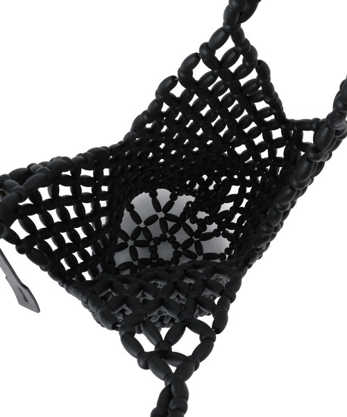 ADAM ET ROPE'（アダムエロペ）の「ウッドビーズバッグ（トートバッグ・レディース・ブラック/オフホワイト・FREE）」の18枚目の写真