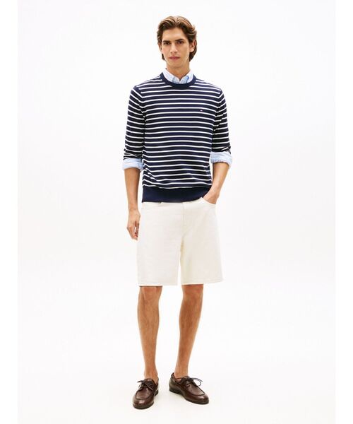 TOMMY HILFIGER(トミーヒルフィガー)の「ESSENTIAL SSNL COTTON CREW NECK(ニット/セーター・メンズ・ネイビー・LARGE/SMALL/MEDIUM/X-LARGE)」の3枚目の写真