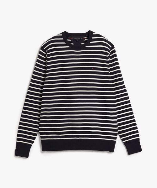 TOMMY HILFIGER(トミーヒルフィガー)の「ESSENTIAL SSNL COTTON CREW NECK(ニット/セーター・メンズ・ネイビー・LARGE/SMALL/MEDIUM/X-LARGE)」の5枚目の写真