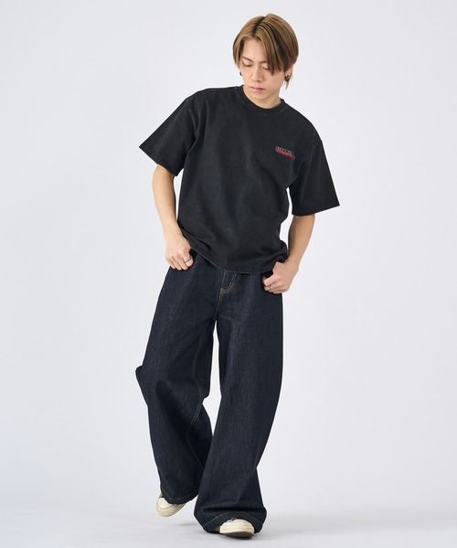 RE730(アールイーセブンサーティー)の「REロゴバギーデニムパンツ(デニムパンツ・メンズ・ブラック/ネイビー・X-LARGE/LARGE/MEDIUM)」の12枚目の写真